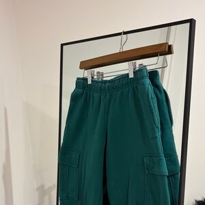 Green Cargo Jogger Pants
